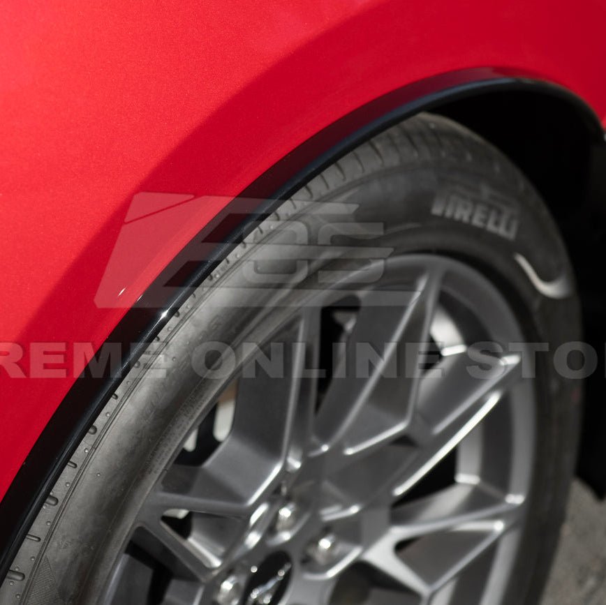 Mustang S650 Dry Carbon Fiber Rear Quarter Fender Flare Extensions 2024-Up