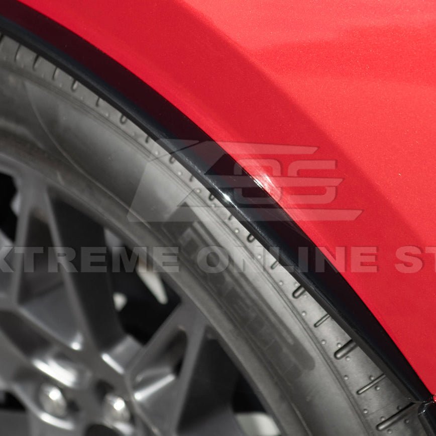 Mustang S650 Dry Carbon Fiber Rear Quarter Fender Flare Extensions 2024-Up