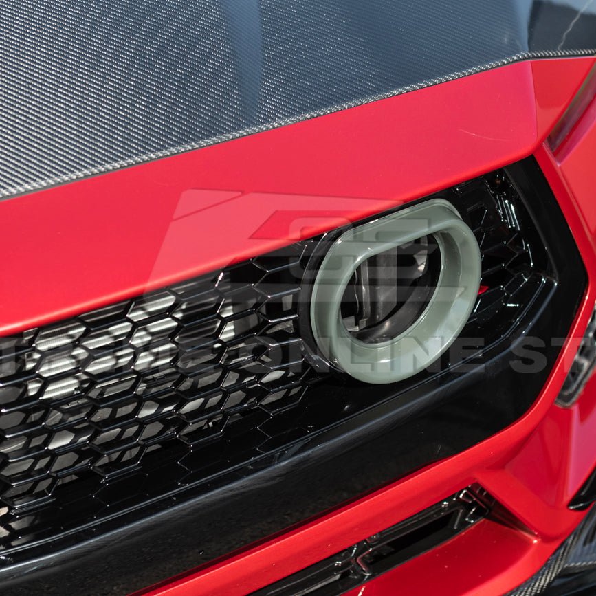 Ford Mustang S650 GTV Style Gloss Black LED Front Upper Grille Air Intakes 2024-Up