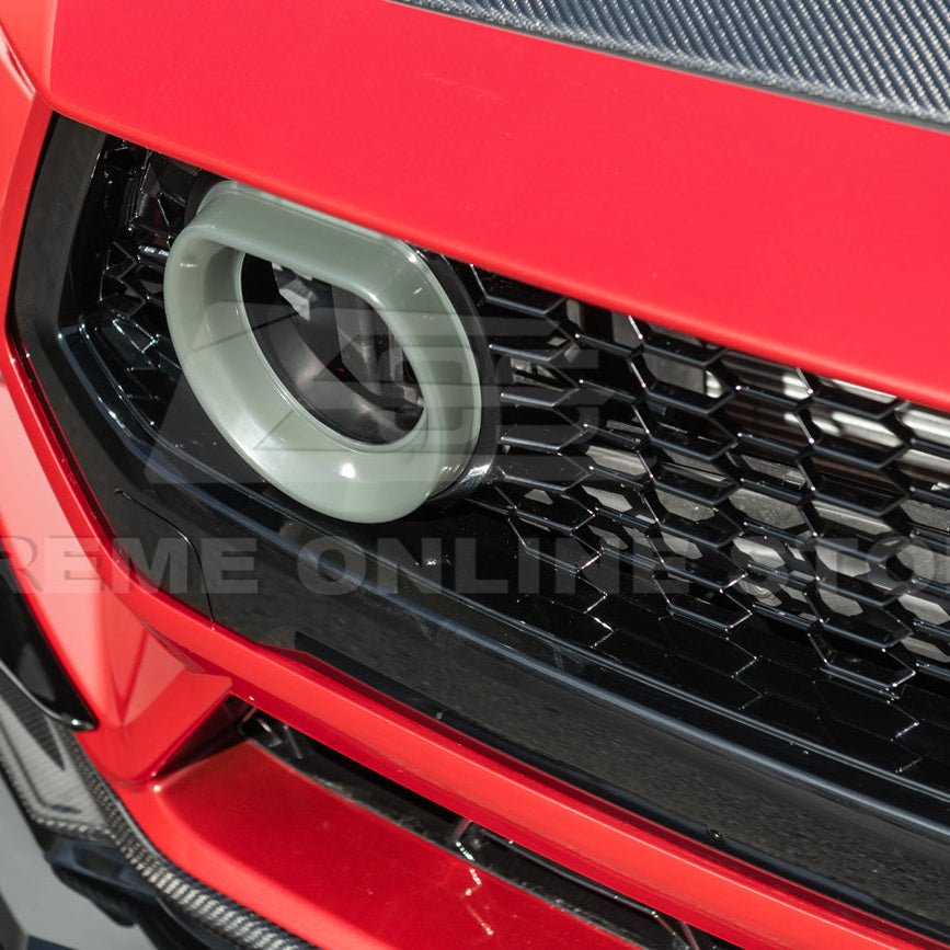 Ford Mustang S650 GTV Style Gloss Black LED Front Upper Grille Air Intakes 2024-Up