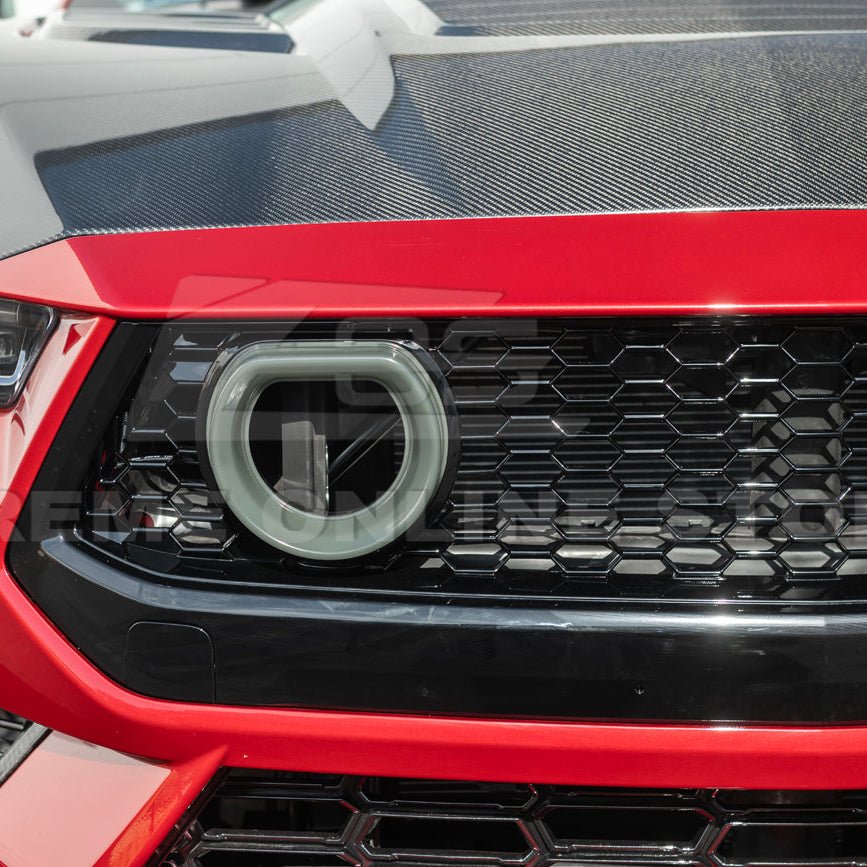 Ford Mustang S650 GTV Style Gloss Black LED Front Upper Grille Air Intakes 2024-Up