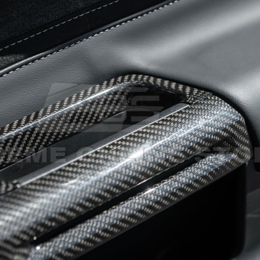 Ford Mustang S550 Dry Carbon Fiber Side Door Glass Lifting Panel 2015-Up
