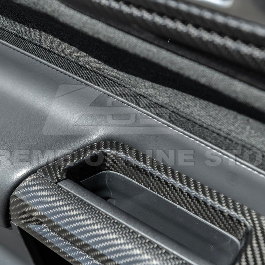 Ford Mustang S550 Dry Carbon Fiber Side Door Glass Lifting Panel 2015-Up