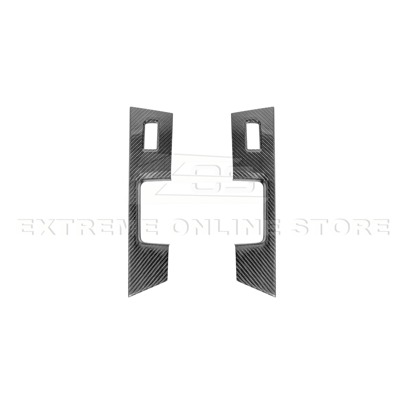 Ford F-150 Dry Carbon Fiber Rear Door Switch Panel Trim Cover 2021-Up