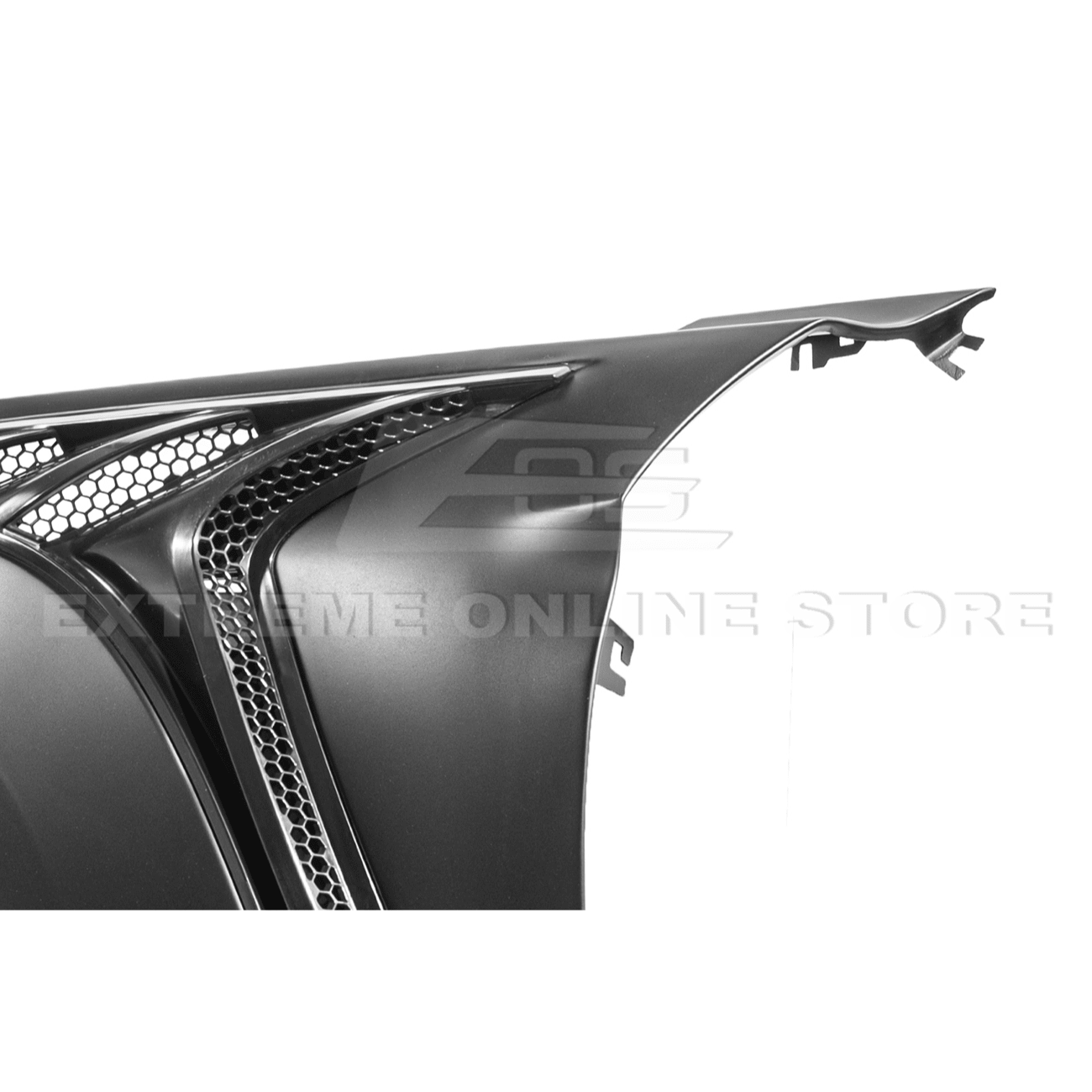 Mustang S550 GTD Style Primed Black Front Side Vented Fenders 2015-2017