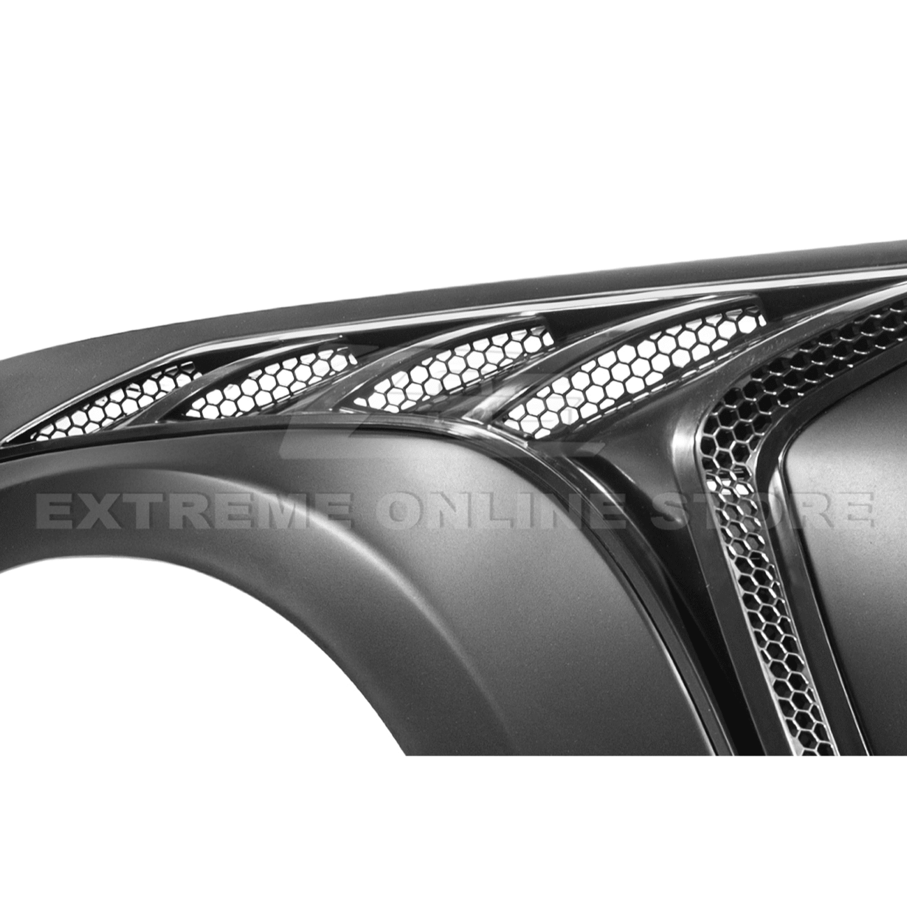 Mustang S550 GTD Style Primed Black Front Side Vented Fenders 2015-2017