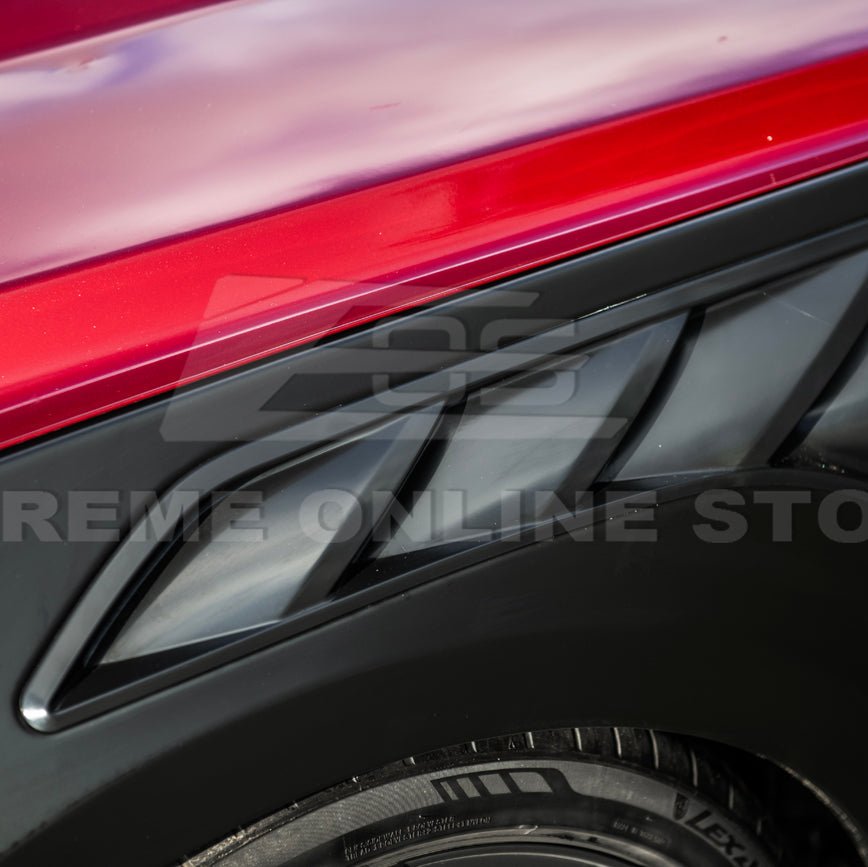 Mustang S550 GTD Style Primed Black Front Side Vented Fenders 2015-2017