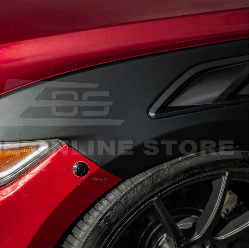 Mustang S550 GTD Style Primed Black Front Side Vented Fenders 2015-2017