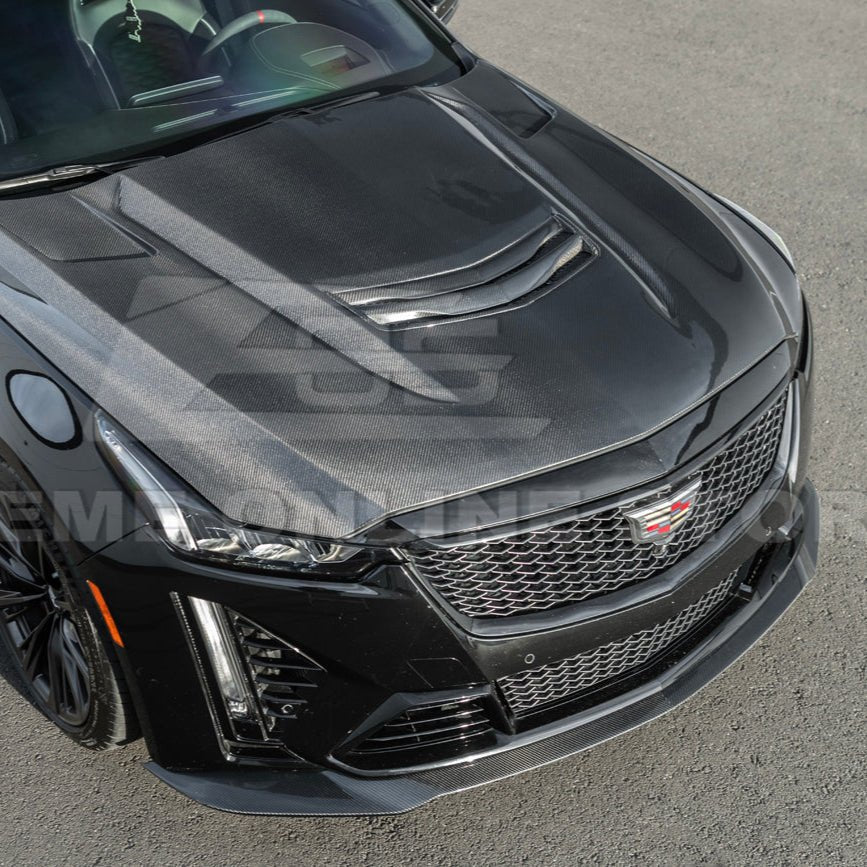 Cadillac CT5-V Blackwing Factory Style Carbon Fiber Front Lip Splitter 2022-2024