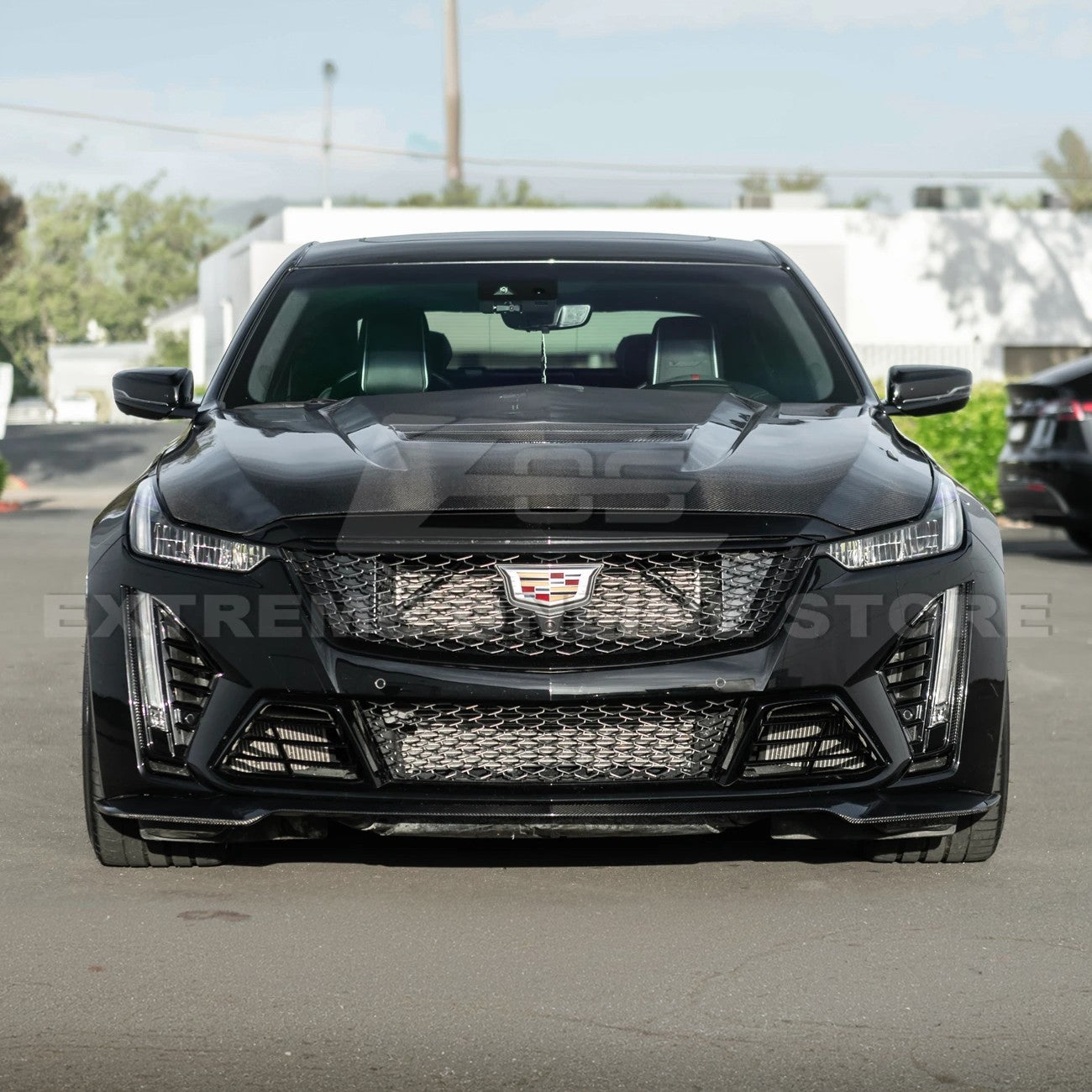 Cadillac CT5-V Blackwing Factory Style Carbon Fiber Front Lip Splitter 2022-2024