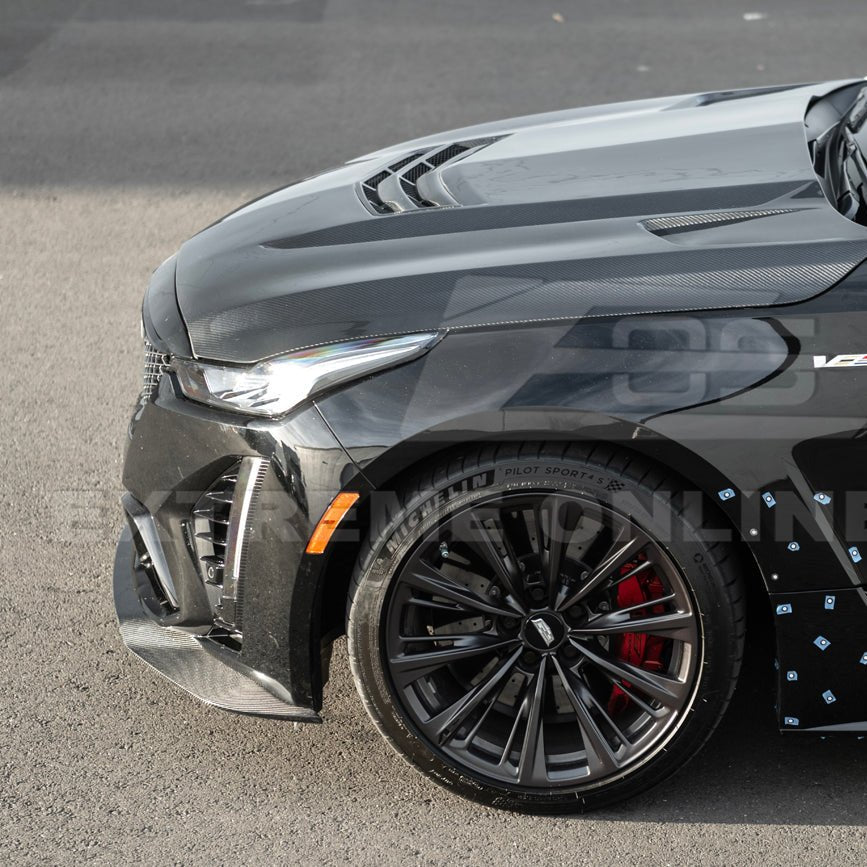 Cadillac CT5-V Blackwing Factory Style Carbon Fiber Front Lip Splitter 2022-2024