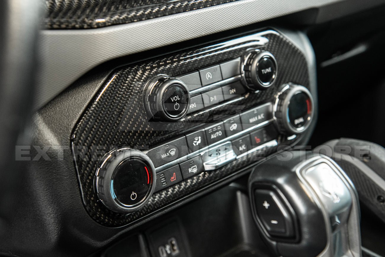 Ford Bronco Factory Style Carbon Fiber Center Console AC Control Panel Trim 2021-Up