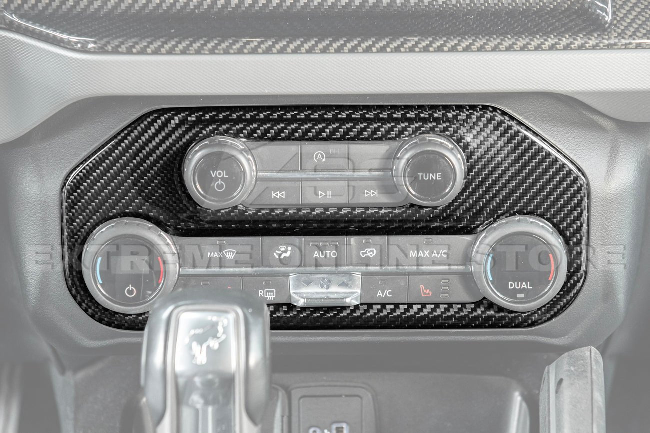 Ford Bronco Factory Style Carbon Fiber Center Console AC Control Panel Trim 2021-Up