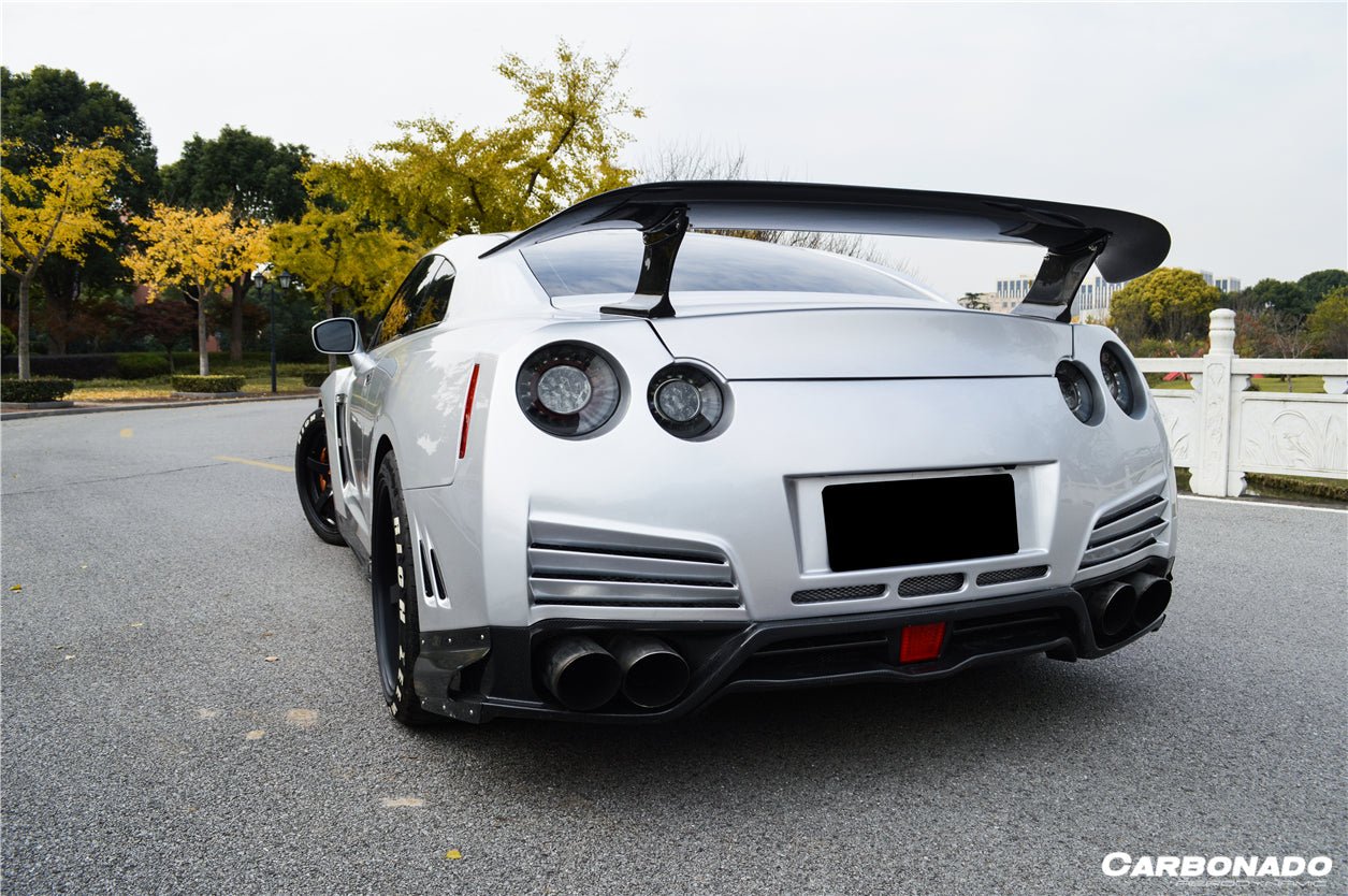 2012 - 2022 Nissan GTR R35 DBA & EBA VA Style Rear Bumper With Diffuser and LED Light