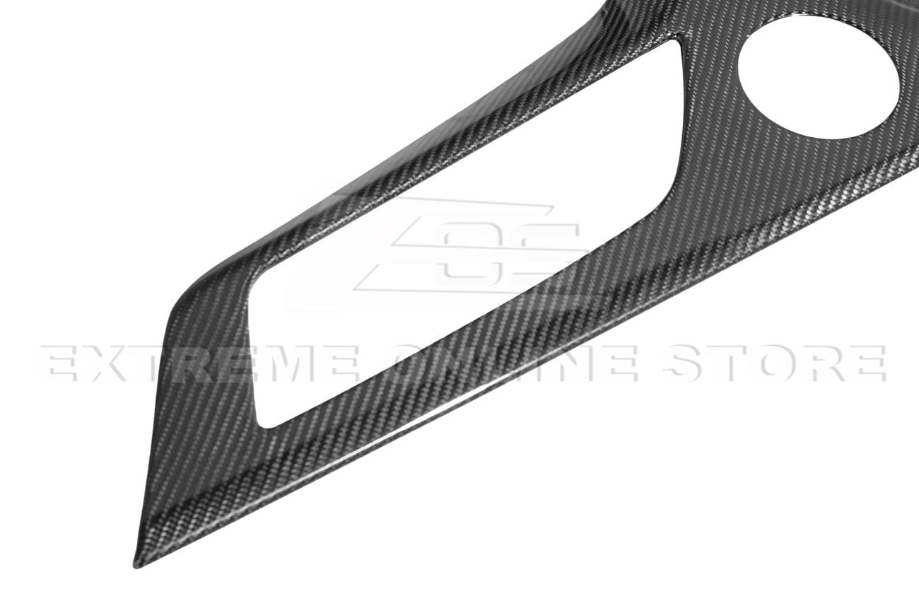 Ford Mustang S650 Factory Style Dry Carbon Fiber Door Speaker Panel Trim Cover 2024-Up