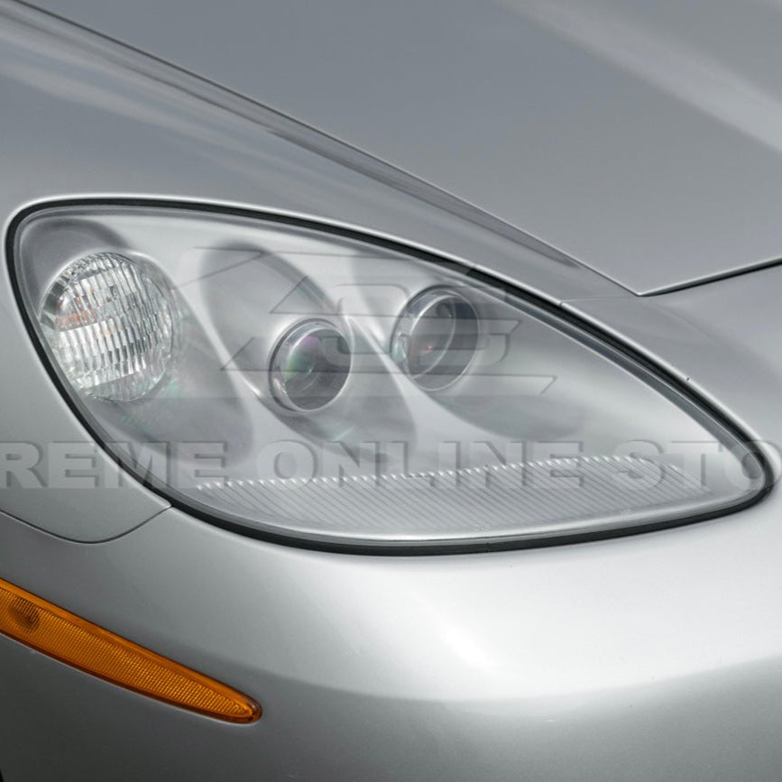 Chevrolet Corvette C6 OEM Style Clear Lens Painted Housing HID Headlights 2005-2013