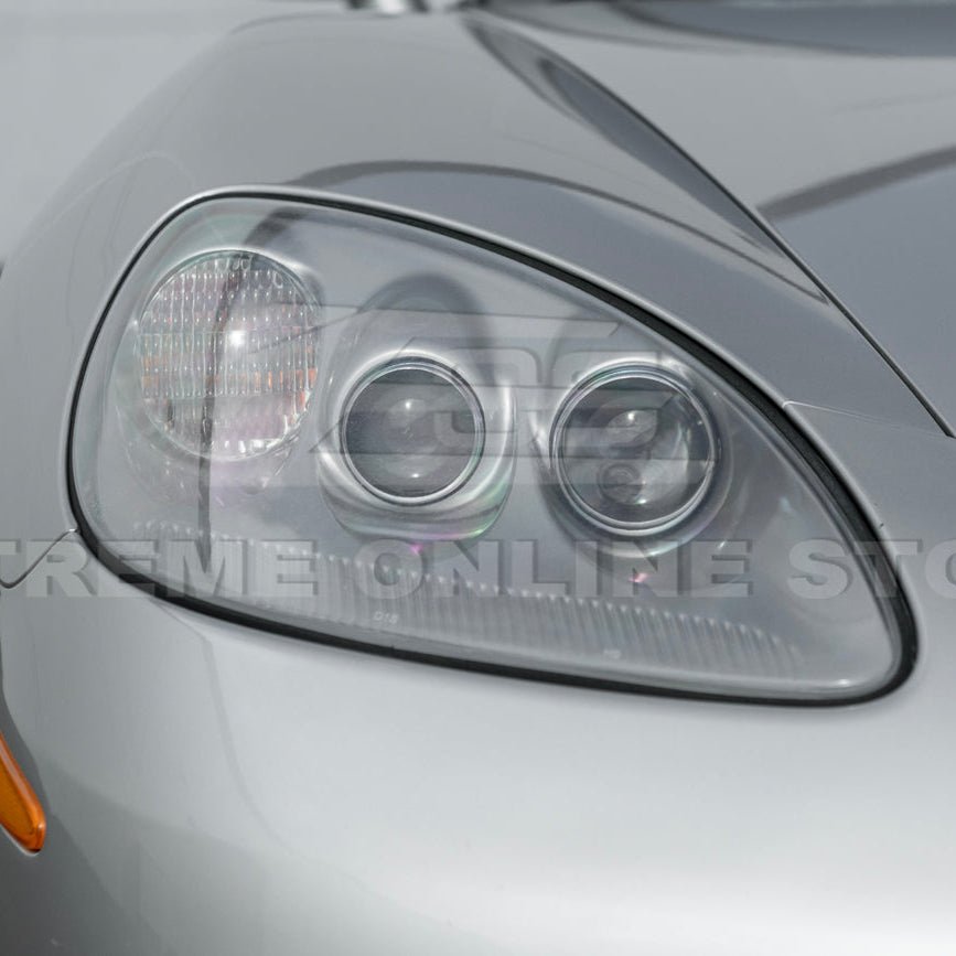 Chevrolet Corvette C6 OEM Style Clear Lens Painted Housing HID Headlights 2005-2013