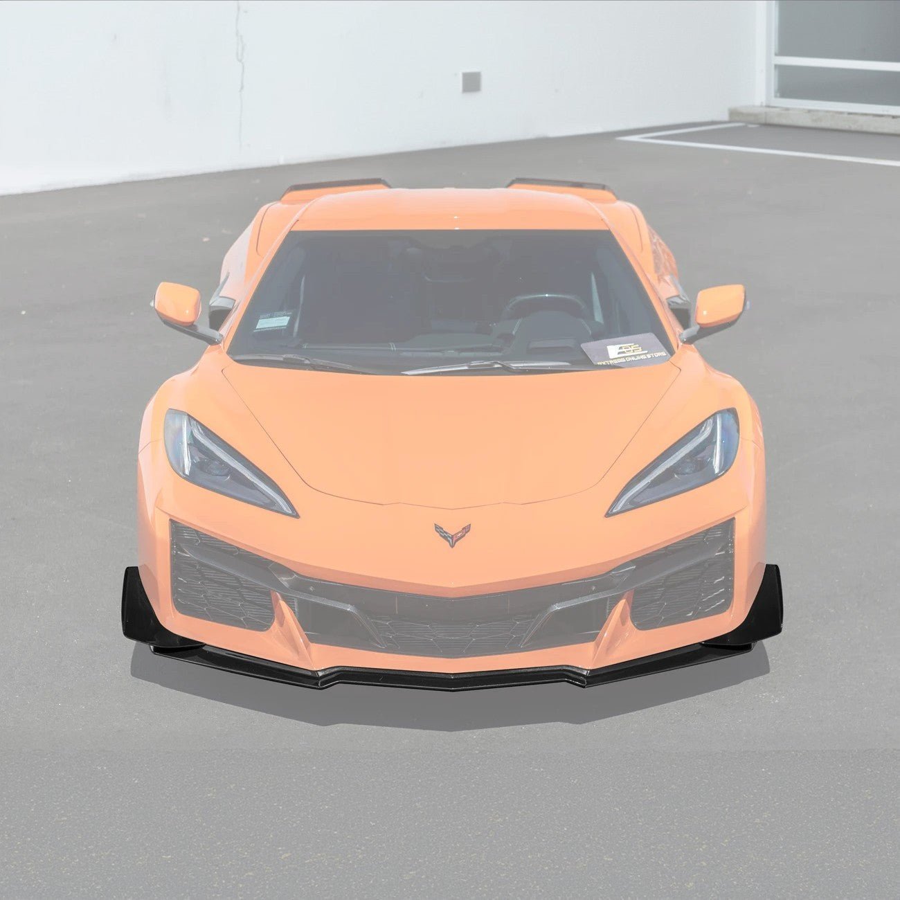 Chevrolet Corvette C8 Z06 Z07 Style Carbon Fiber Front Splitter and Canards Kit 2023-Up