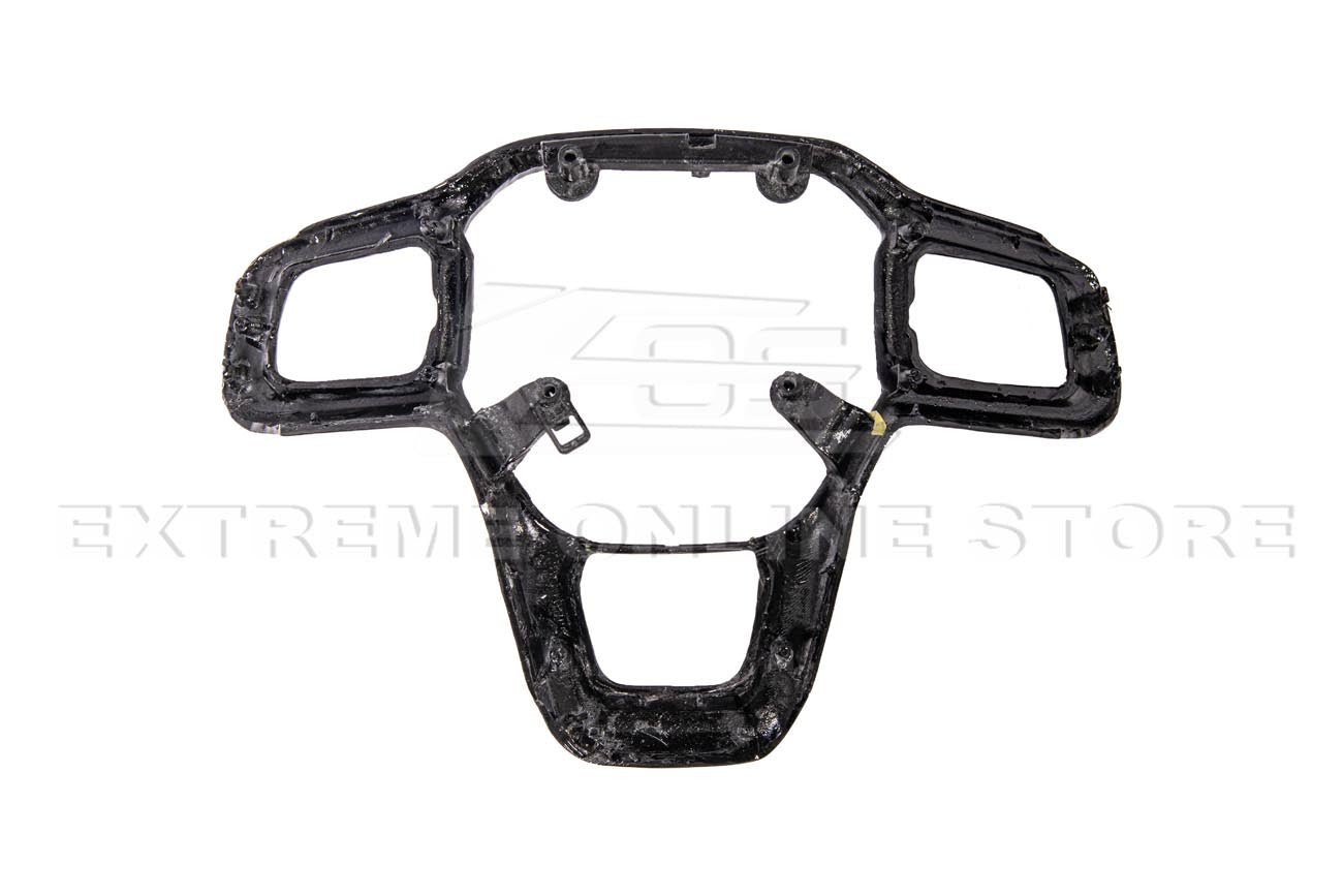 Ford Mustang S650 Carbon Fiber Steering Wheel Button Cover 2024-Up