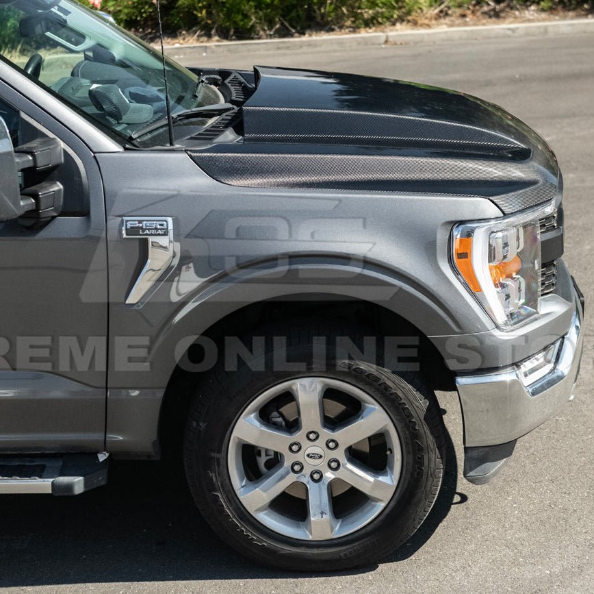 F-150 EOS Performance Carbon Fiber Cowl Hood Cover 2021-Up