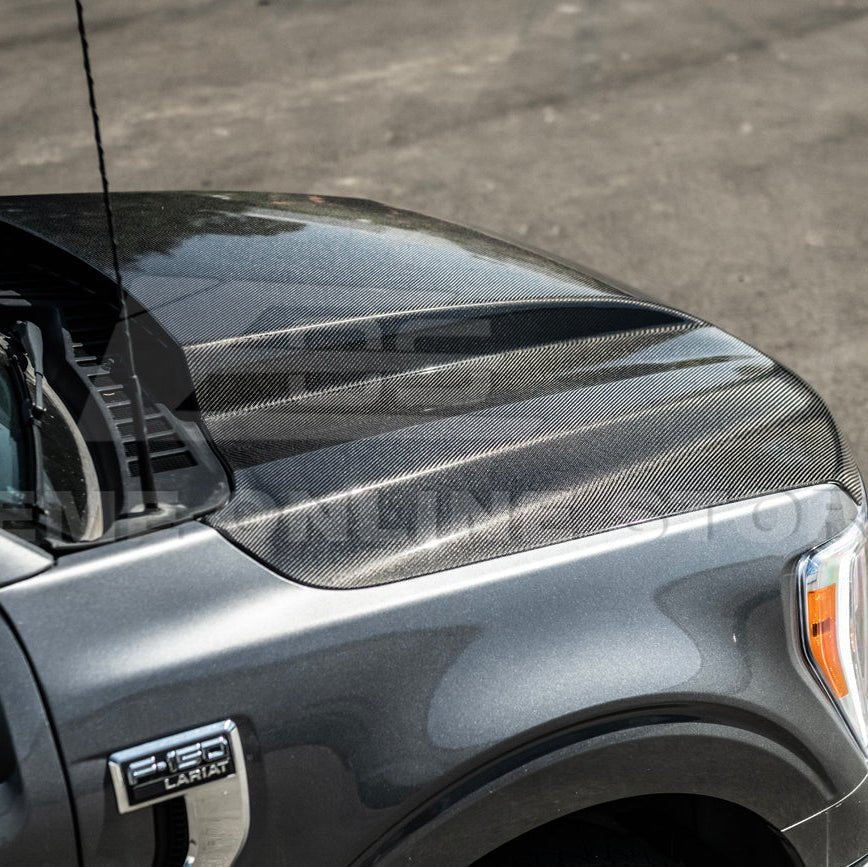 F-150 EOS Performance Carbon Fiber Cowl Hood Cover 2021-Up
