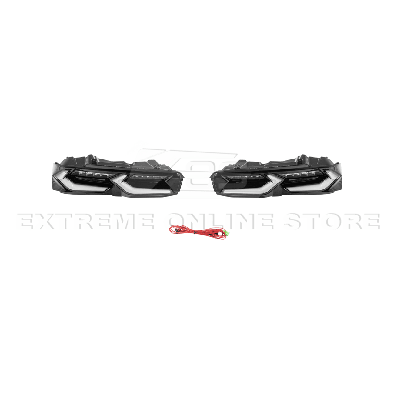 Chevrolet Camaro C8 Style Sequential LED Rear Taillights Smoke Clear Red Lens 2019-Up