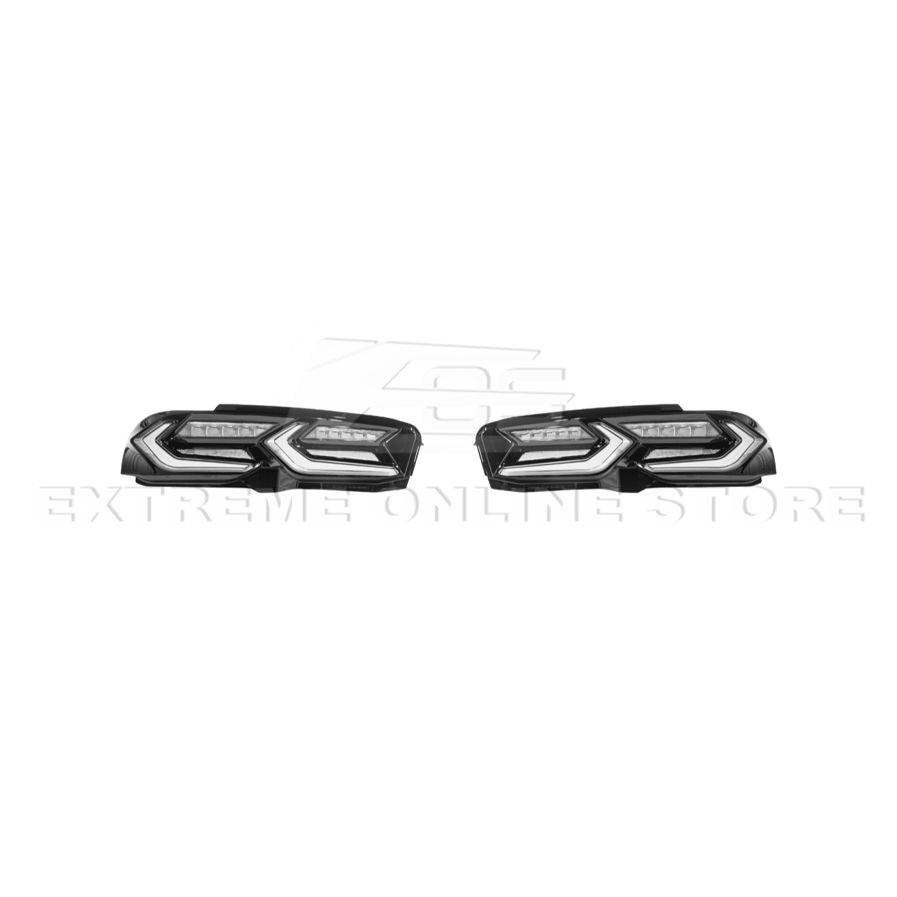 Chevrolet Camaro C8 Style Sequential LED Rear Taillights Smoke Clear Red Lens 2019-Up