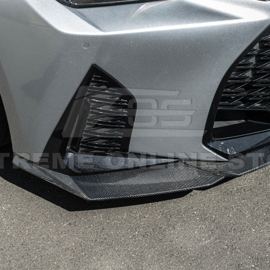 Lexus IS Series XE40 Novel Style Carbon Fiber Front Lip Splitter Side Skirts Kit 2021-Up