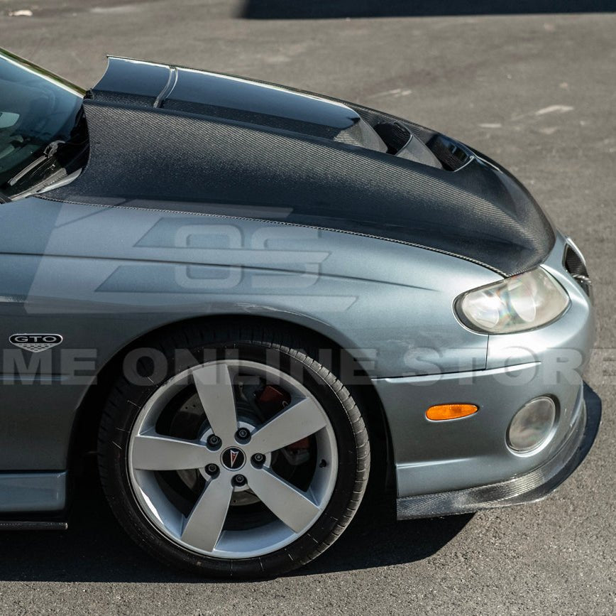 Pontiac GTO ZR1 Style Carbon Fiber Middle Vented Hood 2004-2006
