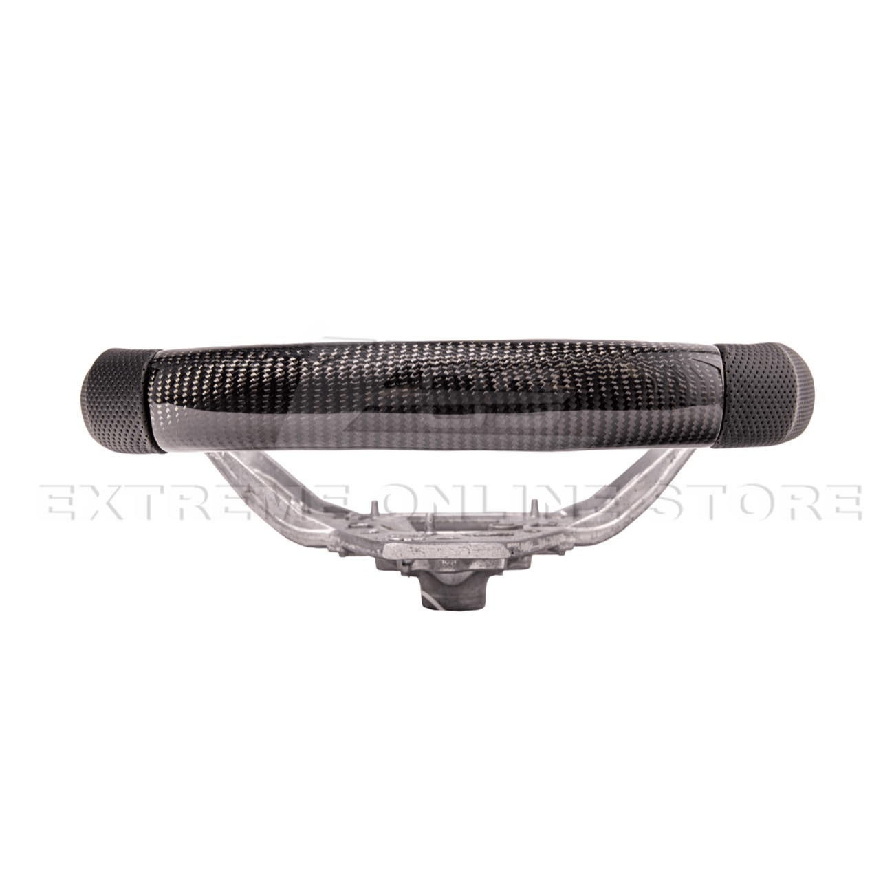 Ford Mustang S650 Carbon Fiber Steering Wheel Perforated Leather Red Stripe 2024-Up