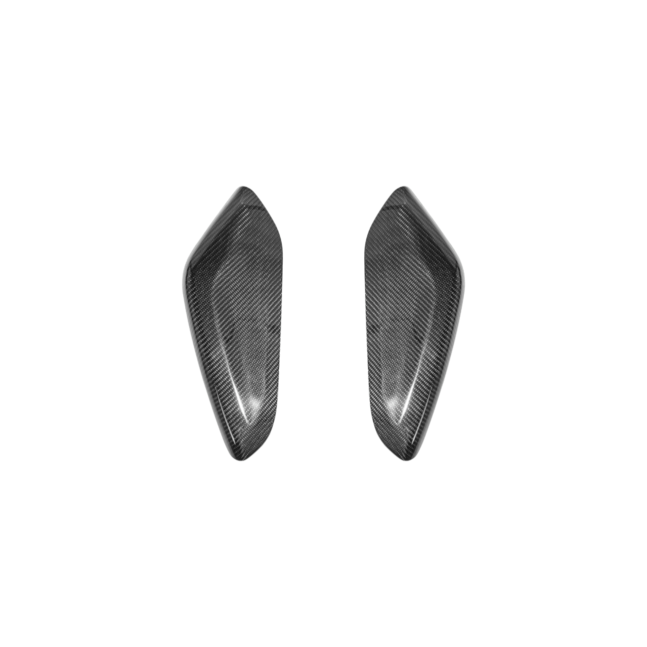 Chevrolet Camaro Factory Style Dry Carbon Fiber Front Side Knee Pad Panel Cover Pair 2016-2024