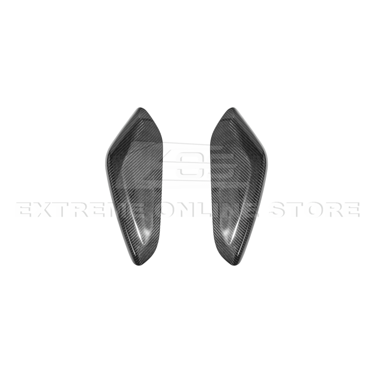 Chevrolet Camaro Factory Style Dry Carbon Fiber Front Side Knee Pad Panel Cover Pair 2016-2024