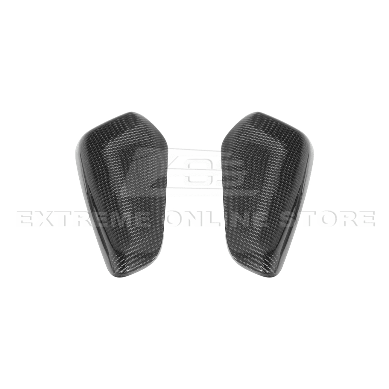 Chevrolet Camaro Factory Style Dry Carbon Fiber Front Side Knee Pad Panel Cover Pair 2016-2024