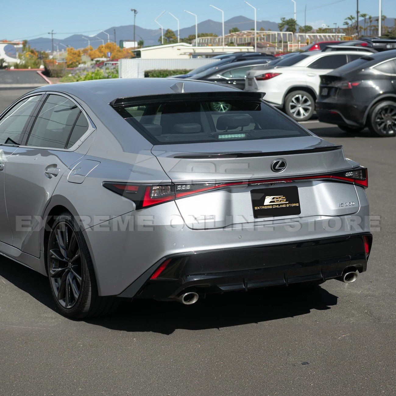 Lexus IS Series XE40 JDM Style Carbon Fiber Rear Roof Window Spoiler 2021-Up