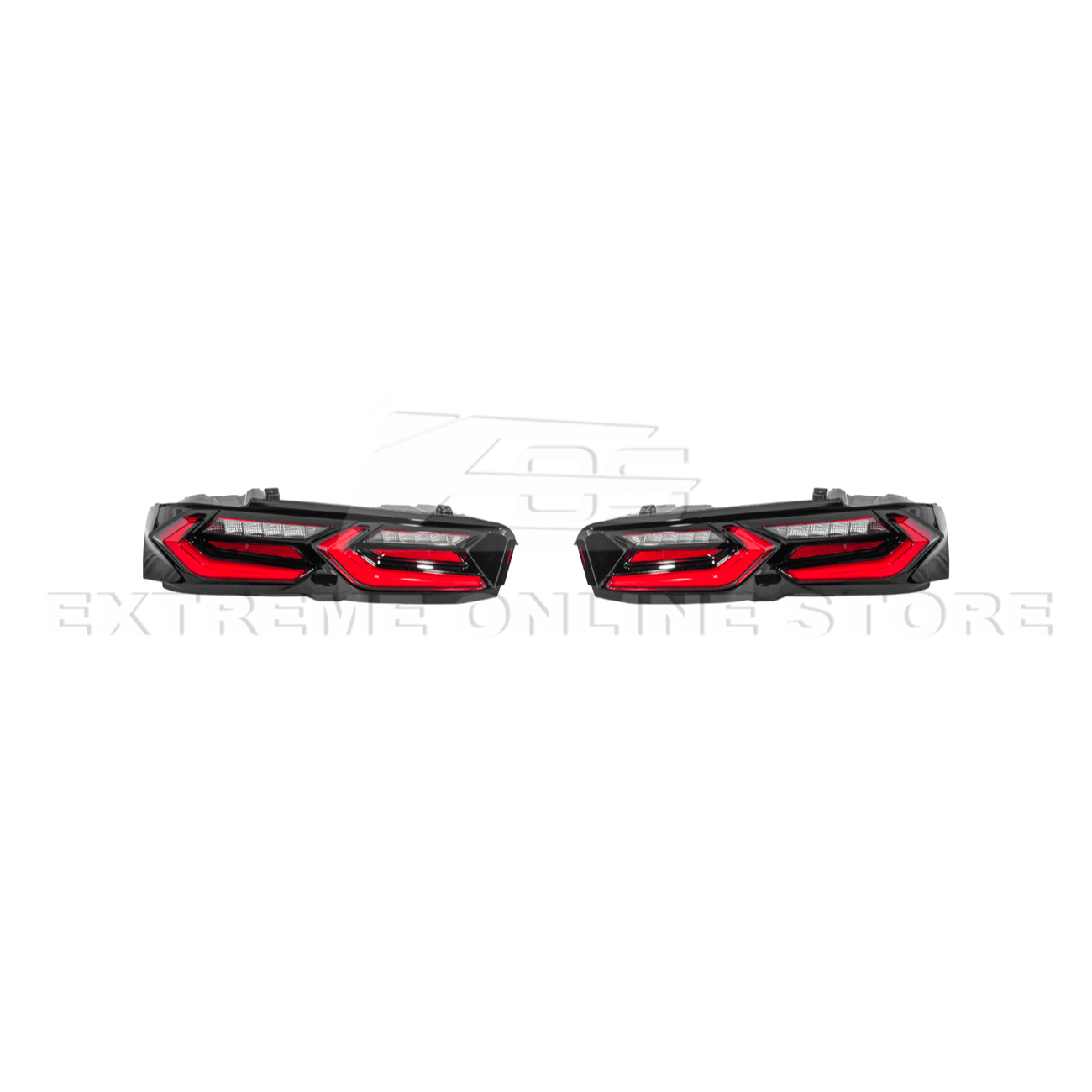 Chevrolet Camaro C8 Style Sequential LED Rear Taillights Smoke Clear Red Lens 2019-Up