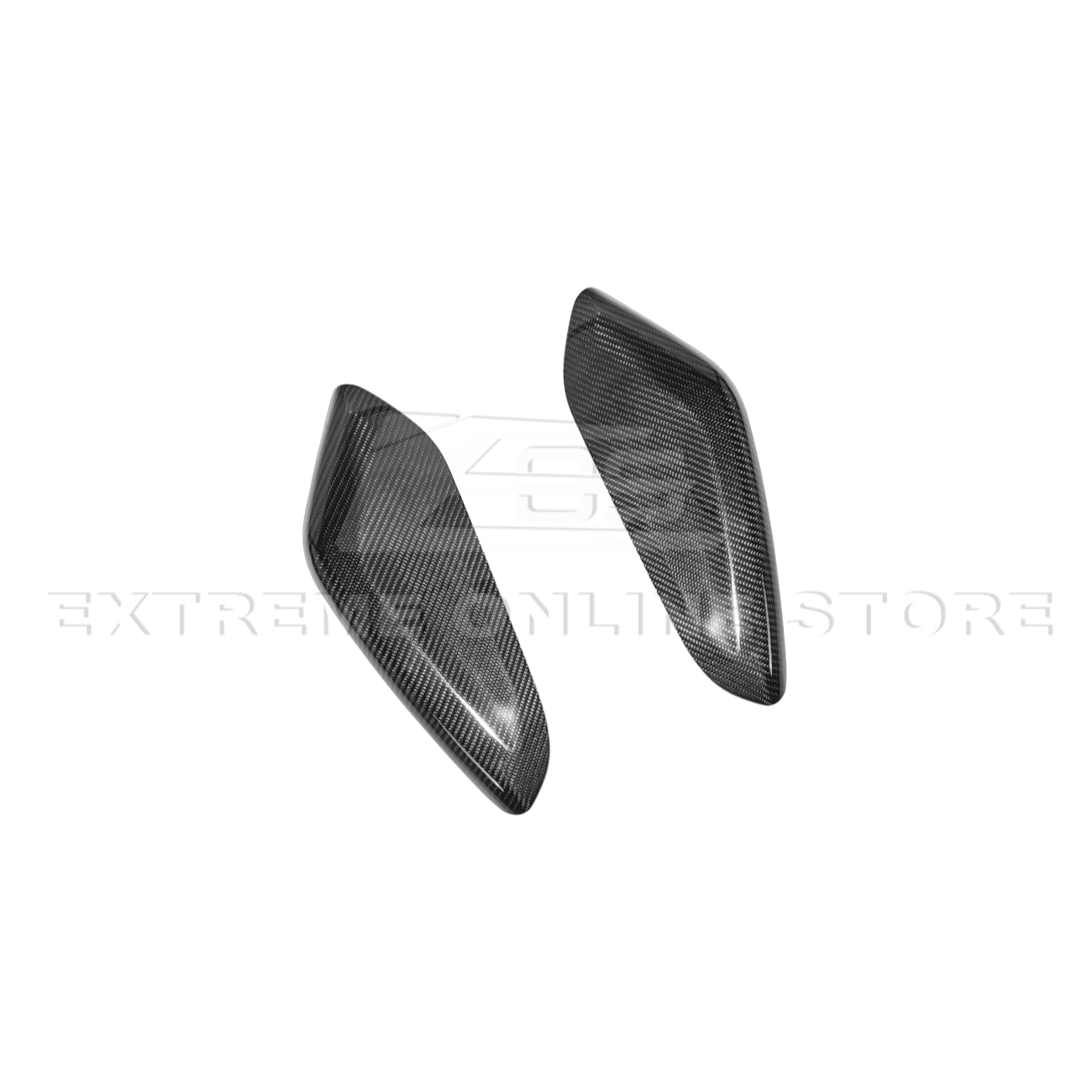 Chevrolet Camaro Factory Style Dry Carbon Fiber Front Side Knee Pad Panel Cover Pair 2016-2024