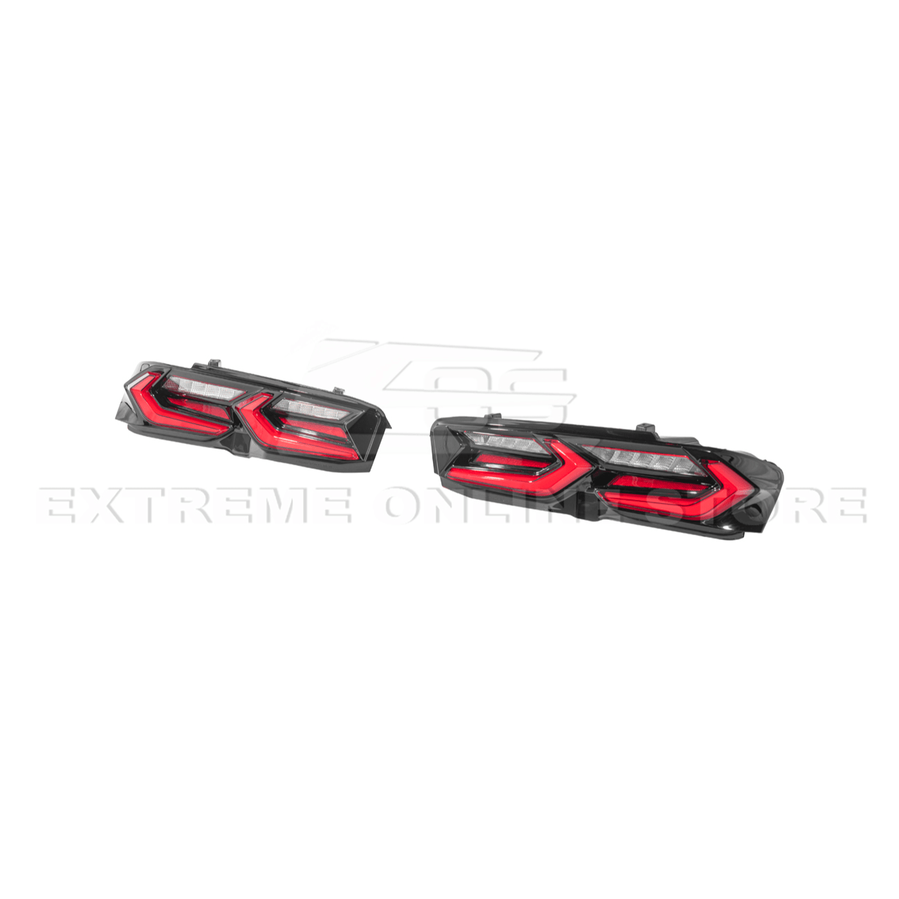 Chevrolet Camaro C8 Style Sequential LED Rear Taillights Smoke Clear Red Lens 2019-Up