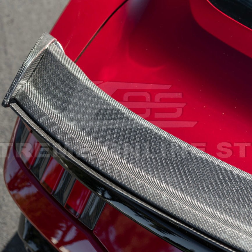 Ford Mustang S650 Dark Horse Style Rear Wickerbill Wing Spoiler Gloss Black Matte Black 2024-Up