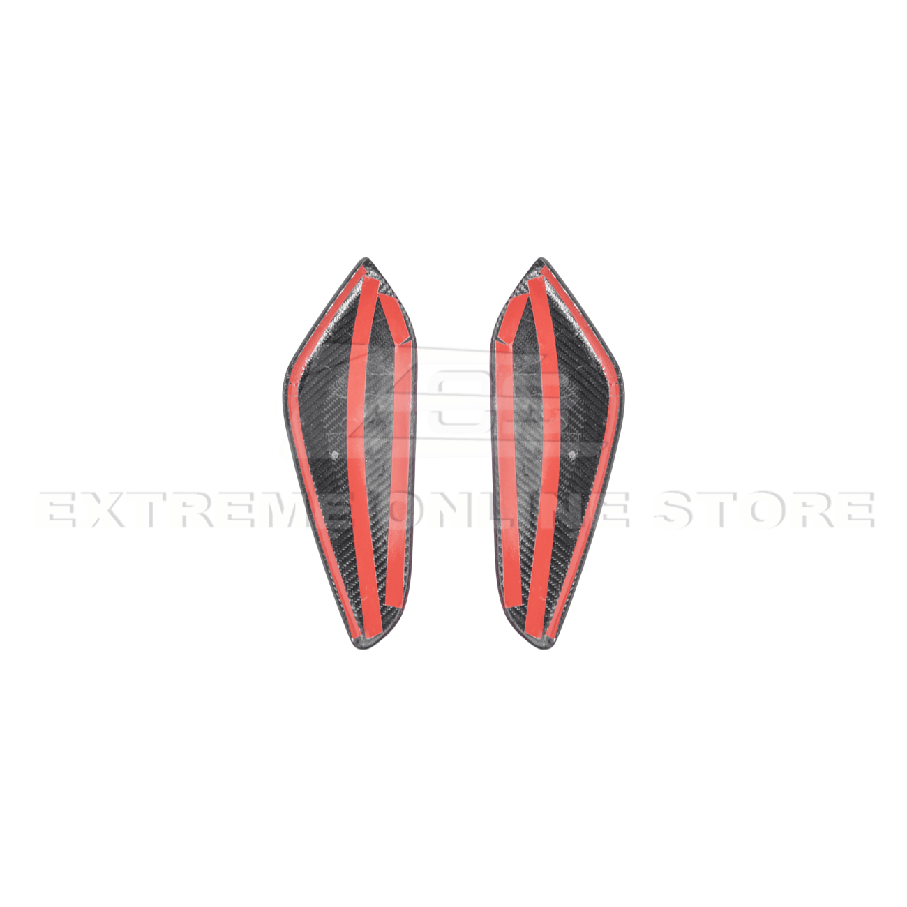 Chevrolet Camaro Factory Style Dry Carbon Fiber Front Side Knee Pad Panel Cover Pair 2016-2024