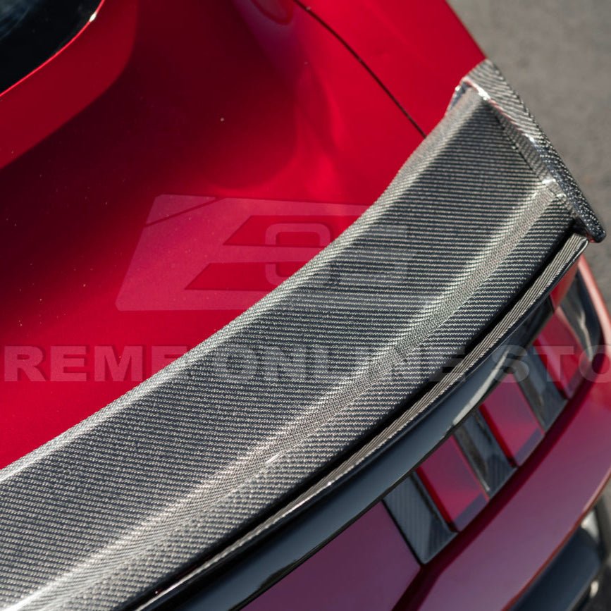 Ford Mustang S650 Dark Horse Style Rear Wickerbill Wing Spoiler Gloss Black Matte Black 2024-Up