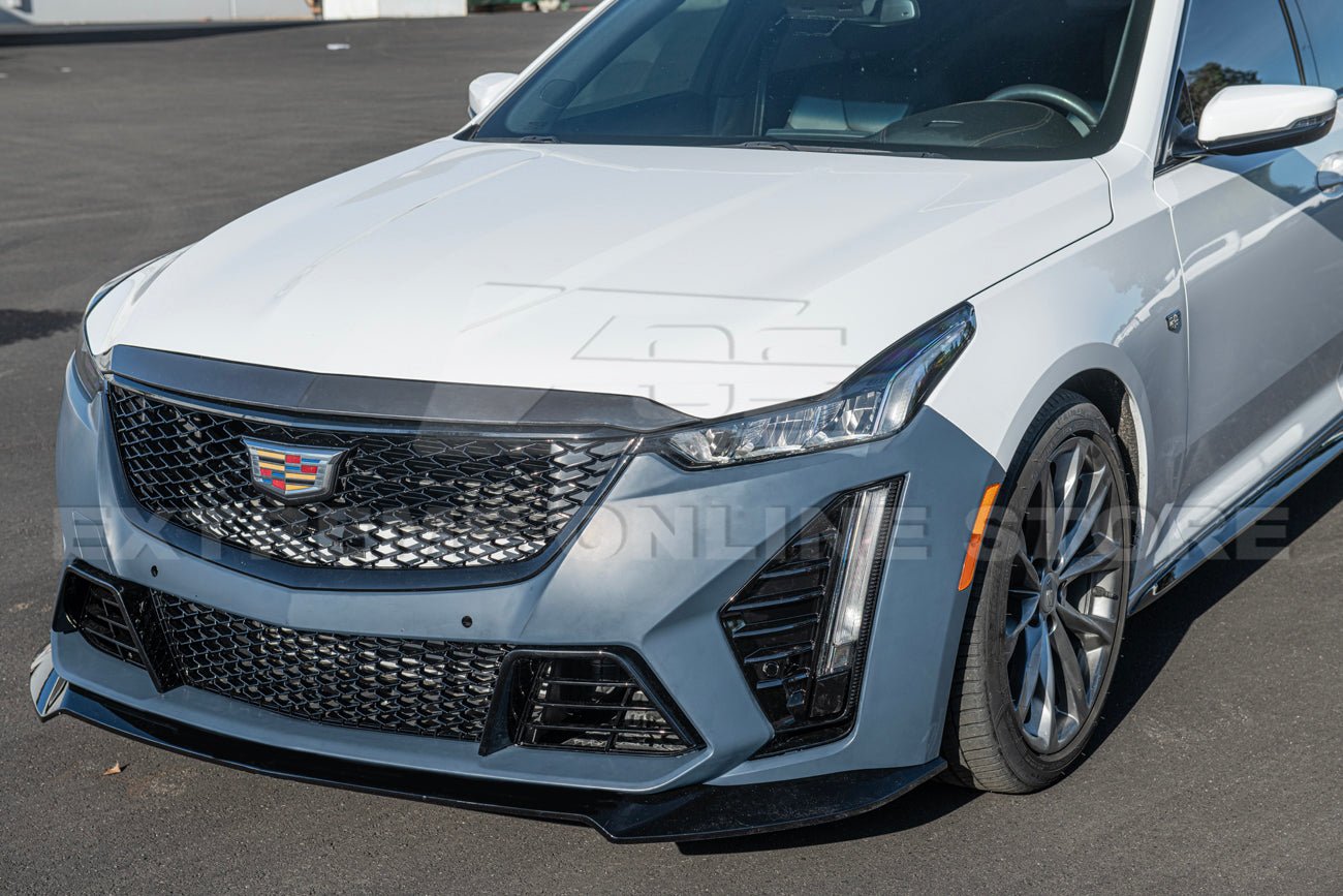 Cadillac CT5 V CT5 Sport Blackwing Style Primed Black Front Bumper Conversion Kit 2020-2024