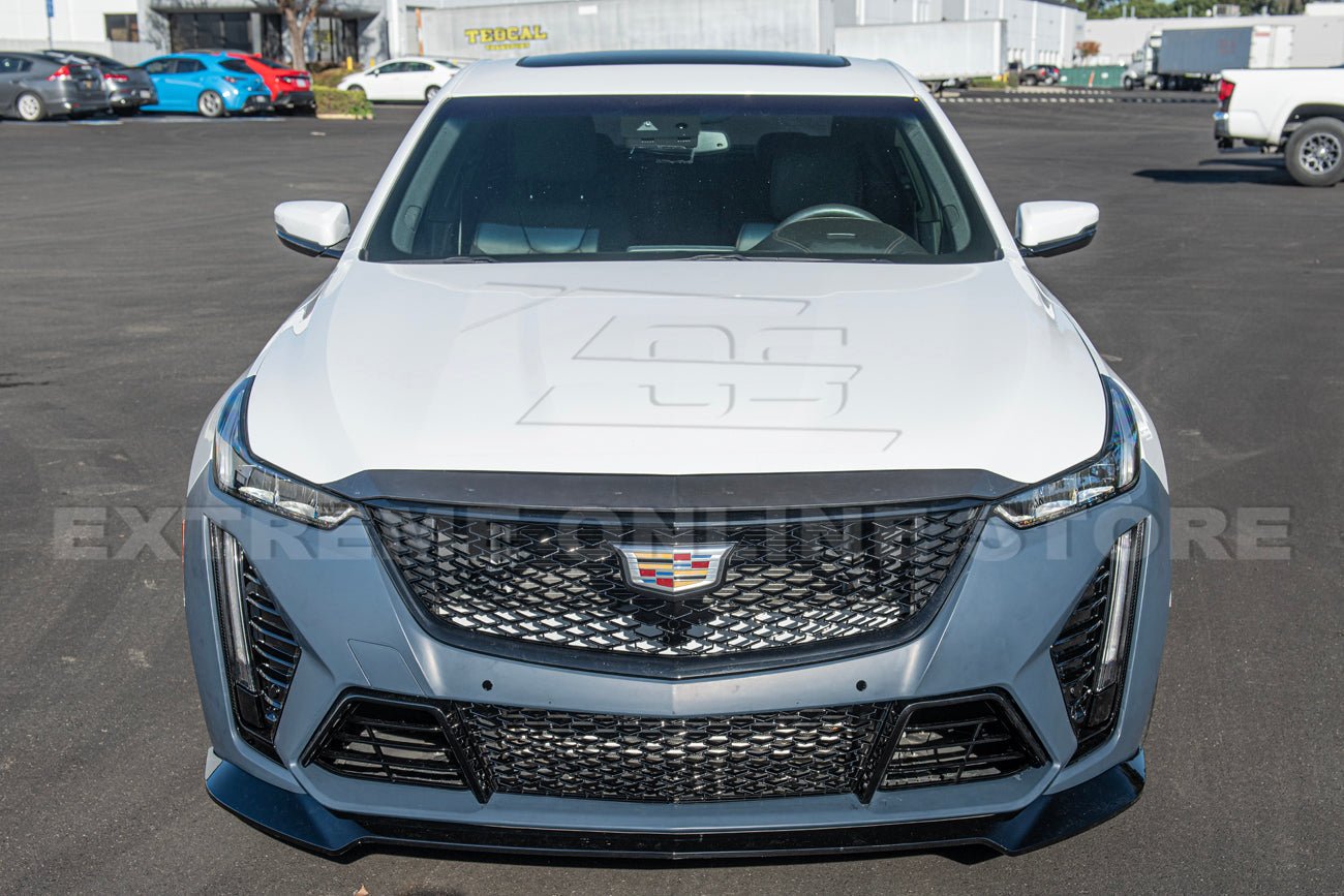 Cadillac CT5 V CT5 Sport Blackwing Style Primed Black Front Bumper Conversion Kit 2020-2024