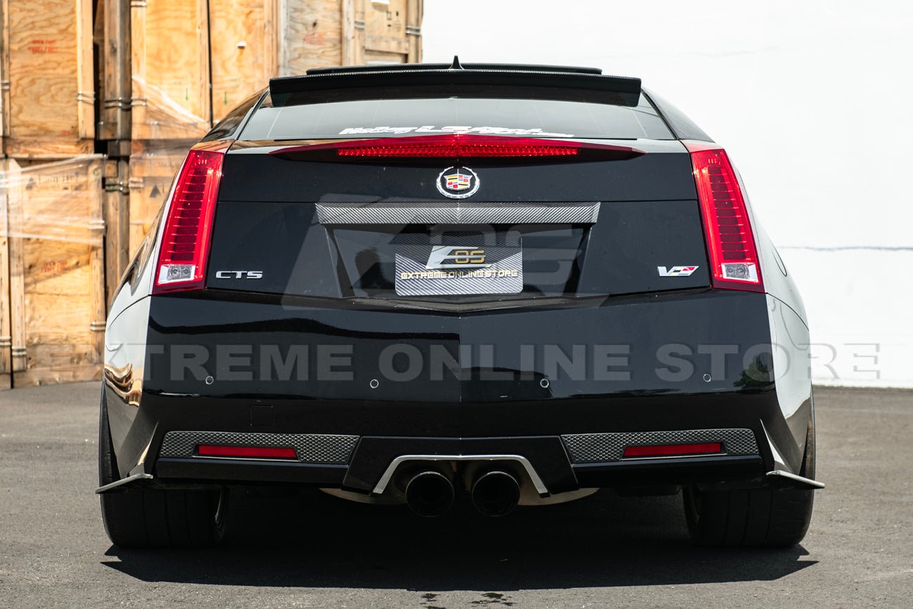 Cadillac CTS-V Coupe Dry Carbon Fiber Rear Deck Lid Applique Trunk Insert 2009-2015