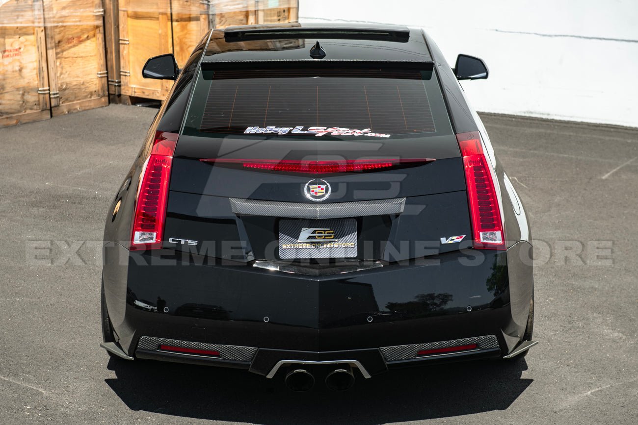 Cadillac CTS-V Coupe Dry Carbon Fiber Rear Deck Lid Applique Trunk Insert 2009-2015