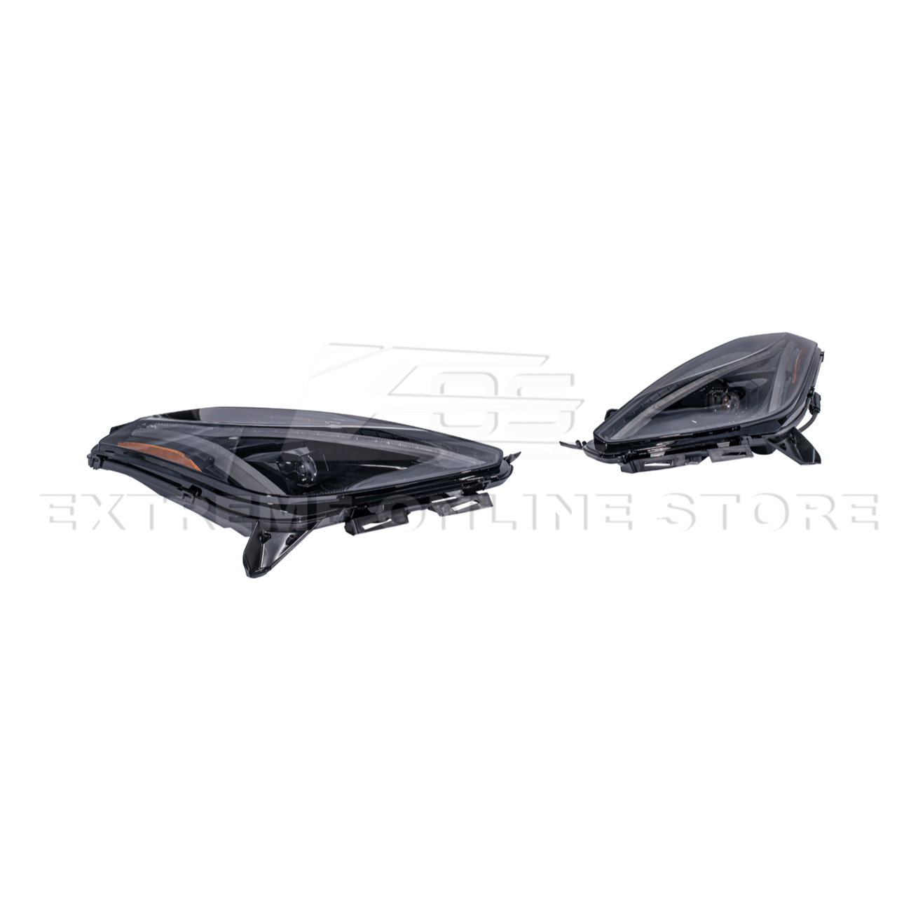 Chevrolet Corvette C7 C8 Style Smoke LED Sequential Headlights 2014-2019