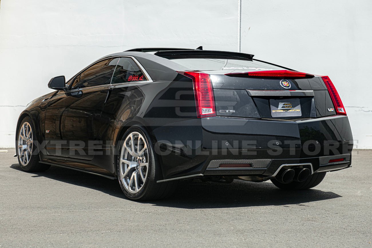 Cadillac CTS-V Coupe Dry Carbon Fiber Rear Deck Lid Applique Trunk Insert 2009-2015
