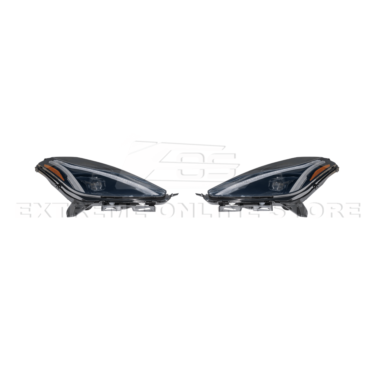 Chevrolet Corvette C7 C8 Style Smoke LED Sequential Headlights 2014-2019