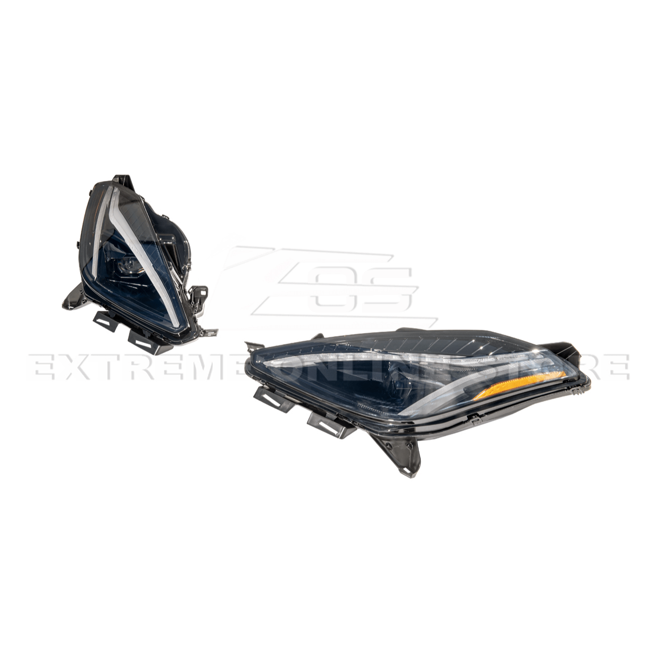 Chevrolet Corvette C7 C8 Style Smoke LED Sequential Headlights 2014-2019