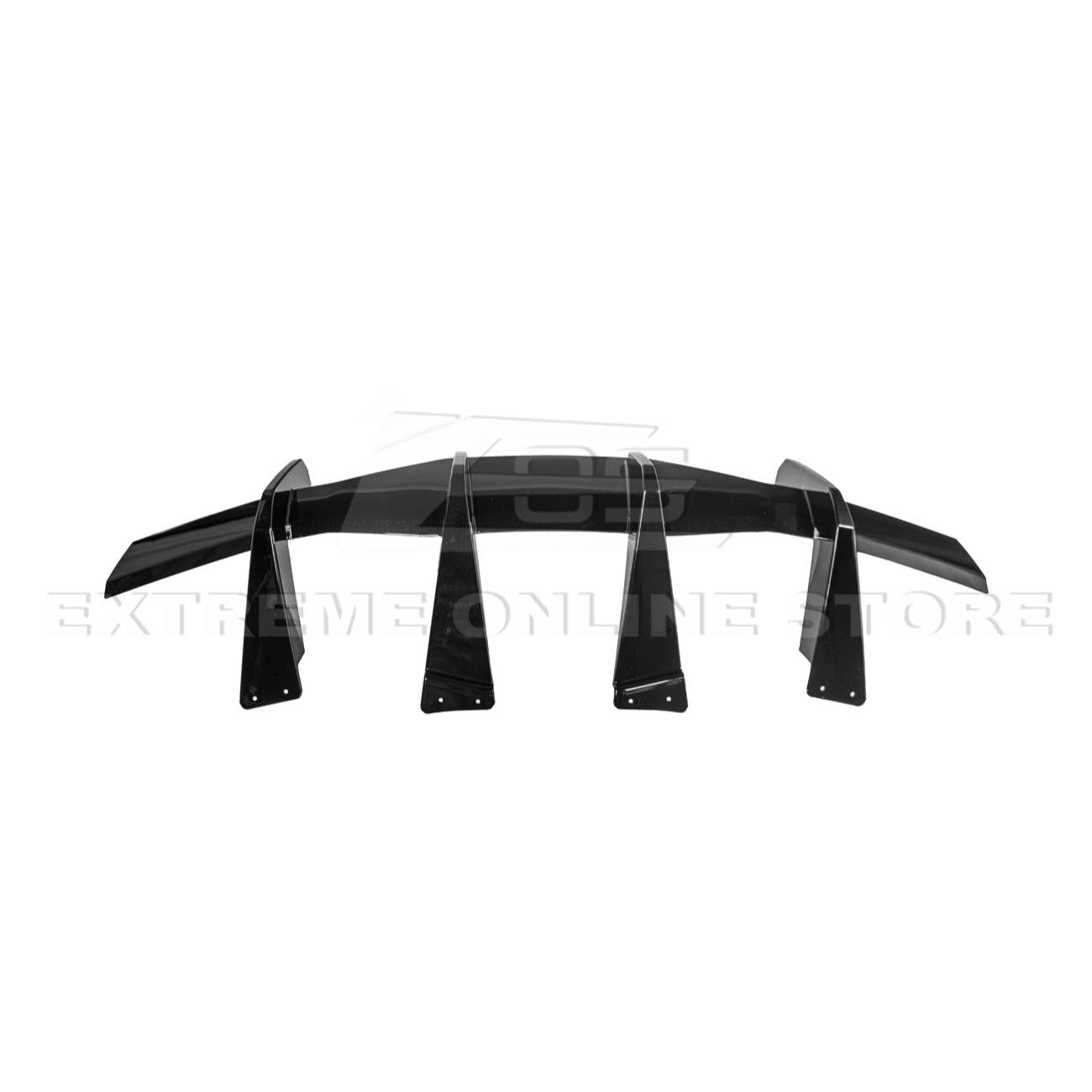 Chevrolet Corvette C8 EOS Performance Style Gloss Black Rear Bumper Add-On Diffuser Lip 2020-Up