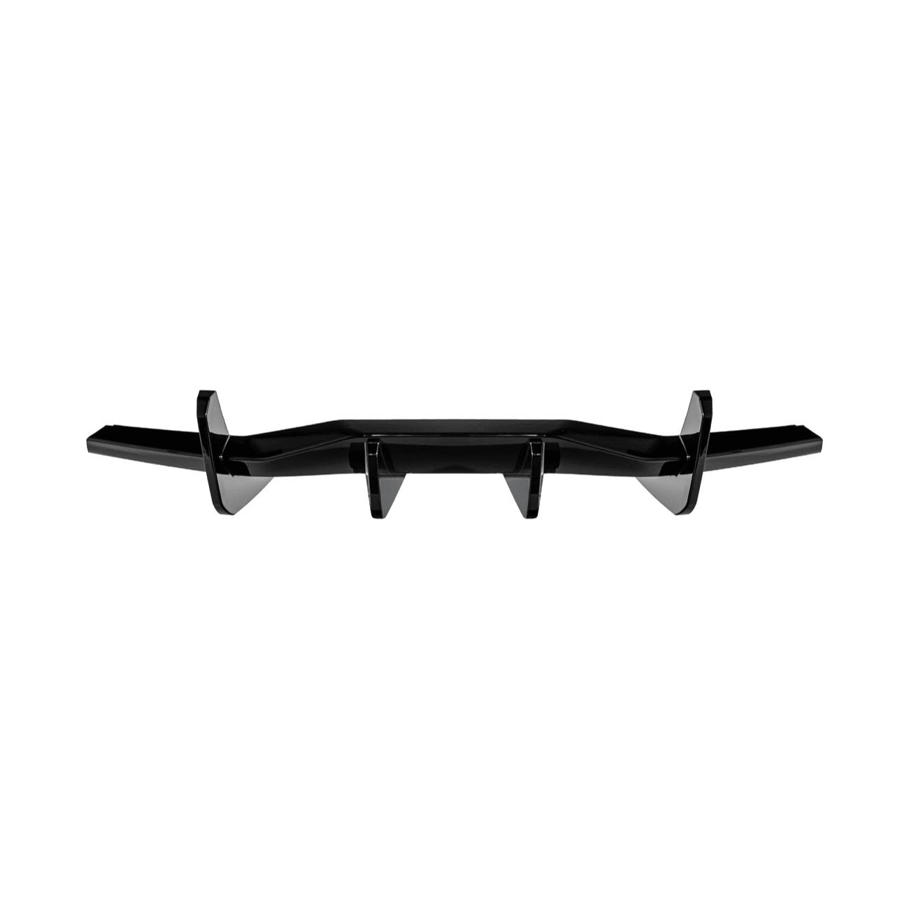 Chevrolet Corvette C8 EOS Performance Style Gloss Black Rear Bumper Add-On Diffuser Lip 2020-Up